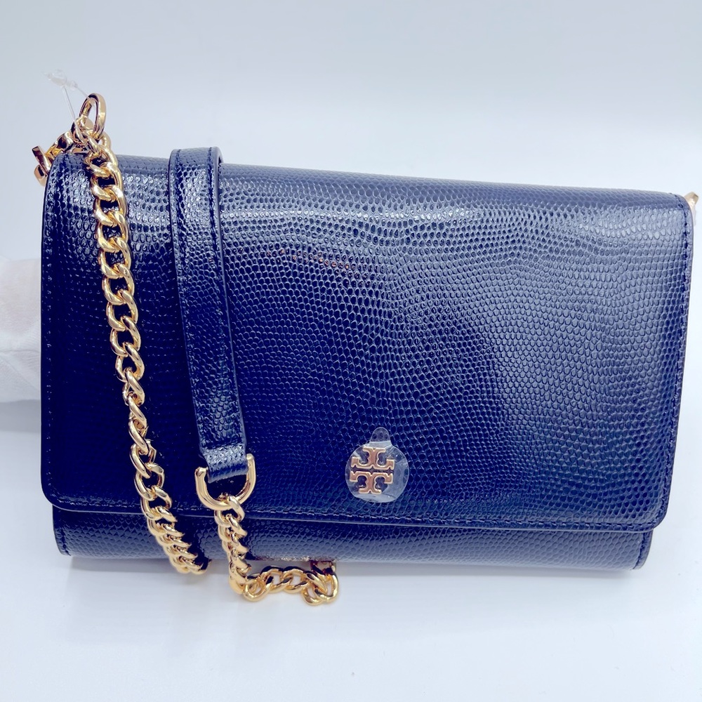 Tory Burch - Embossed Lizard Chain Wallet